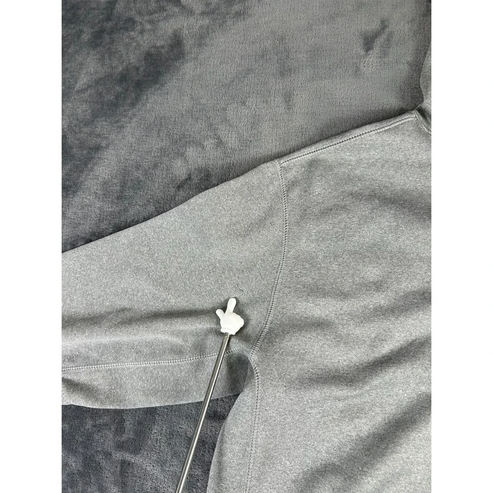Nike Therma-Fit Pullover Hoodie‎ Gray Black Swoosh Graphic Men's Medium